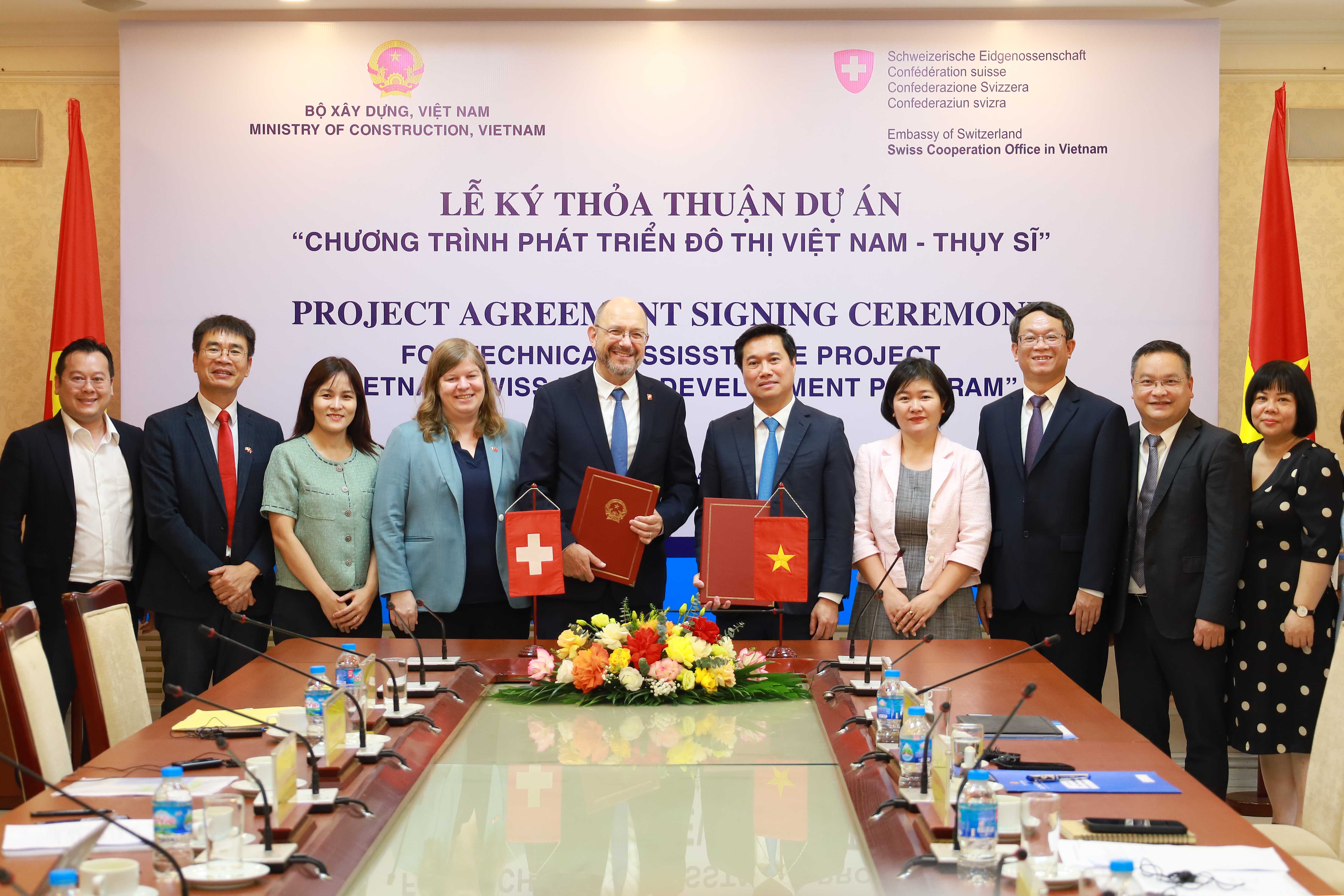 Lễ ký Thỏa thuận Dự án Chương trình Phát triển đô thị Việt Nam - Thụy Sĩ